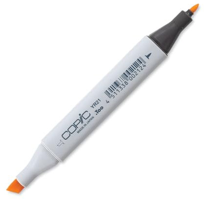 COPIC Classic Marker Typ YR - 21, Cream, professioneller Layoutmarker, mit einer breiten und einer feinen Spitze