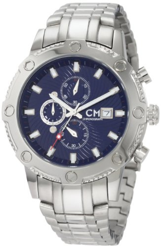 Carlo Monti Herren-Armbanduhr Stahl/blau/Stahl CM100-131