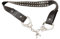 Widmann 7118H - Nietengürtel mit Handschellen, Schwarz, Punk, Rocker, Biker, Kostüm, Accessoire, Karneval, Mottoparty
