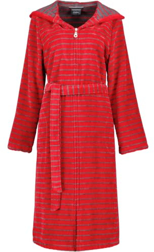 Cawö Bademäntel Damen Kapuze Shades 1492 rot - 27