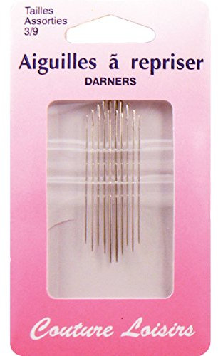 Hemline Hand Sewing Needles - Darners size 3/9, pk of 10