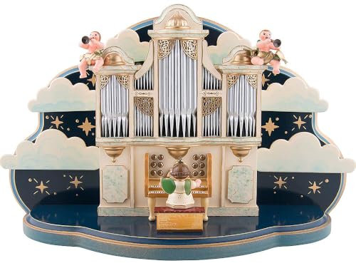 Hubrig Orgel mit kleiner Wolke ohne Musikwerk 36x13x21cm Erzgebirge