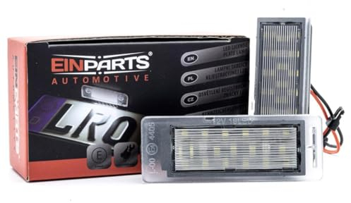 EinParts Kennzeichenbeleuchtung EP87 Canbus 6000K für Mokka Insignia Sports Tourer Cruze 2010-2014 Camaro 2009-2013 Corvette Stingray SS 2013-Heute Equinox Impala Sonic Traverse CTS/XTS/SRX