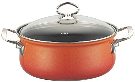 Riess Casseruola con coperchio in vetro, Pentola per arrosti, diversi ø a scelta, 16 cm