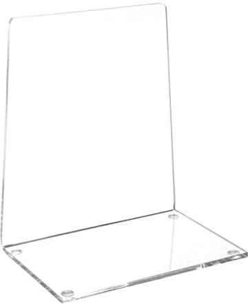 Buchstütze Maul 19580, Maße: 136 x 93 x 158mm, Acryl, glasklar, 2 Stück
