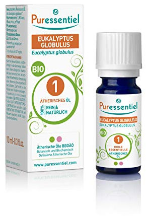 Puressentiel - Ätherisches Öl Eukalyptus Globulus Bio 10 ml- BBDÄÖ - 100 Prozent rein und natürlich