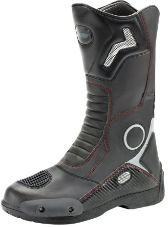 Joe Rocket 1377-0012 Ballistic Touring - Stivali da uomo, taglia 45, colore: Nero