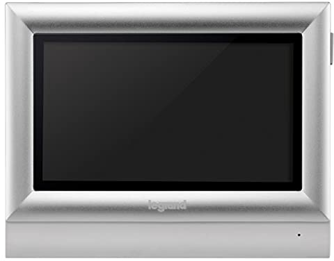 Legrand Monitor de vídeo Touch 369335, con Pantalla táctil de 10 Pulgadas a Color, Acabado Plata. para videoporteros Dos Hilos