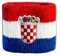 Flaggenfritze® Schweissband Kroatien, 2er Set