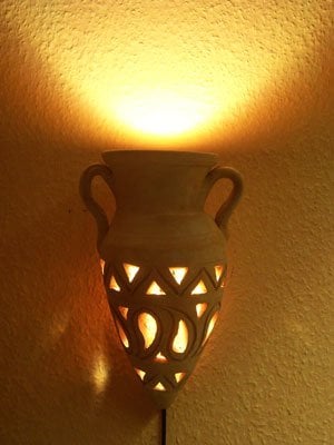 Marrakesch Orient & Mediterran Interior Marokkanische Wandlampe Amphore
