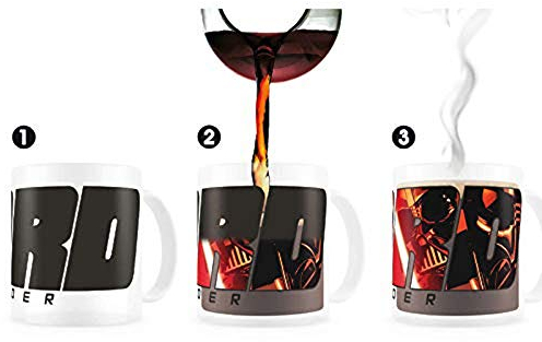 SD TOYS Star Wars Taza Térmica Vader, Cerámica, Negro, 8 cm