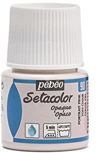 Pébéo Setacolor - Pintura para telas opacas (45 ml), Rosa