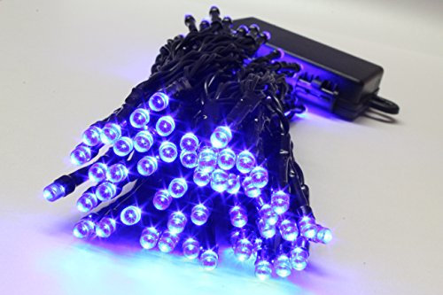 100 Blue LED Outdoor Waterproof Battery 8 Multi-Function with Timer String Lights Xmas Garden Christmas Party Fairy