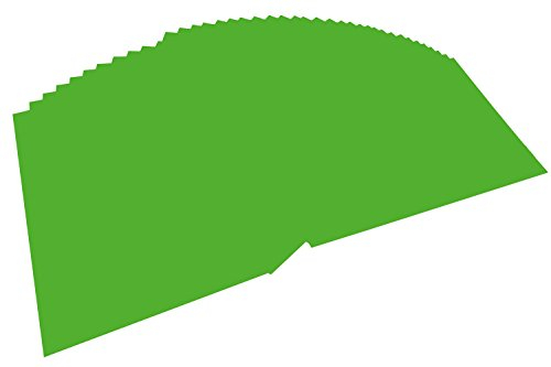 folia 6455 - Tonpapier grasgrün, DIN A4, 130 g/qm, 100 Blatt - zum Basteln und kreativen Gestalten von Karten, Fensterbildern und für Scrapbooking