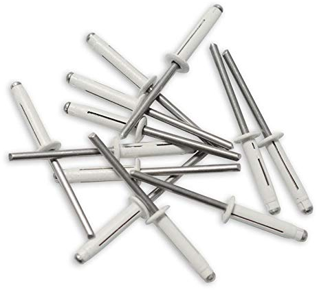 RIVETS TRIGRIP de 4.8 x 22 BLANC POUR PLAQUE MINERALOGIQUE