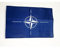AZ FLAG - Drapeau OTAN - 45x30 cm - Pavillon De L'Otan 100% Polyester Avec Deux Cordelettes - 20g