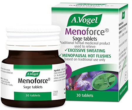 A.Vogel Menoforce Sage Tablets | Menopause Supplements for Women | for Menopause Hot Flushes and Night Sweats | One-a-Day | 30 Tablets