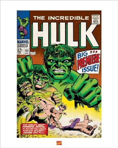 Marvel Comics Hulk 40 x 50cm Kunstdruck, Mehrfarbig
