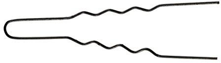 Comair 3150055 Lockennadeln, 50 stück Beutel, 45 x 0.55 mm, dünn schwarz