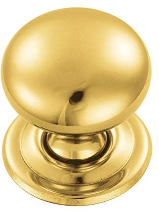 Carlisle Brass FTD1265B Cupboard Knob, Polished Brass, 32 mm