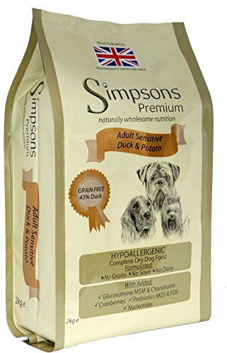 Simpsons Premium Adult Sensitive Duck & Potato Dry Dog Food