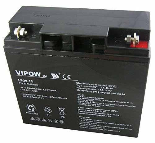 VIPOW batterie de gel 12V 20Ah
