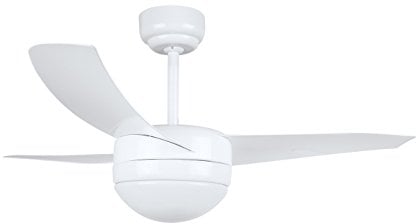 Orbegozo CP 88105 - Ventilador de techo con mando a distancia y luz, 3 palas, 105 cm de diámetro, potencia de 60 W y 3 velocidades, blanco