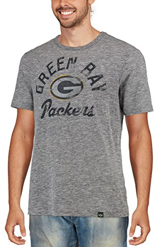 Majestic Athletic NFL Football T-Shirt Green Bay Packers Classic Logo Hyper Vintage (S)