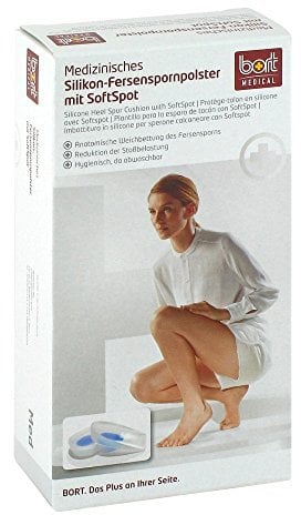 Bort Silikon-Fersenspornpolster mit SoftSpot small, Black