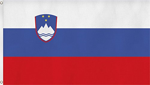Pavillons / Drapeaux Avec Deux Oeillets Métalliques De Fixation Et De Levage - Taille 90 x 150 cm - 90x150, Slovénie