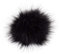 Pro Lana Fell Pompon mit Druckknopf black, 135-2782040-000007, 12-14 cm