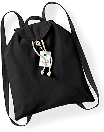 Westford Mill Organic Festival Backpack, Farbe:Black, Größe:37 x 41 cm