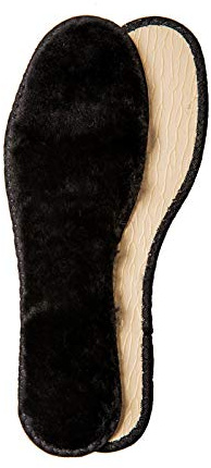 Kaps Solette per Scarpe Invernali in Pelle di Agnello Naturale con Strato Antiscivolo e Texon, Setole Morbide e Bordo in Cotone, per Uomo e Donna, Made in Europe, Arctic (41 EU)