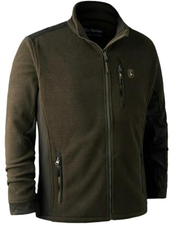 Deerhunter Muflon Fleecejacke mit Reißverschluss, Grün, XL-XXL