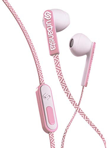 Urbanista San Francisco Kopfhörer [DYNAMISCHE IN-Ear-KOPFHÖRER], Telefonieren per Mikrofon, 3,5 mm-Stereoeingang – Pink Paradise, 1032517
