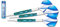 Empire Dart Softdartset Galaxy Pulverized IQ 200 Blau - Messing 18 Gramm