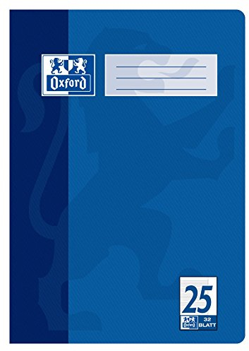 Oxford Schulheft A4, 32 Blatt, Lineatur 25, liniert, 32 Blatt