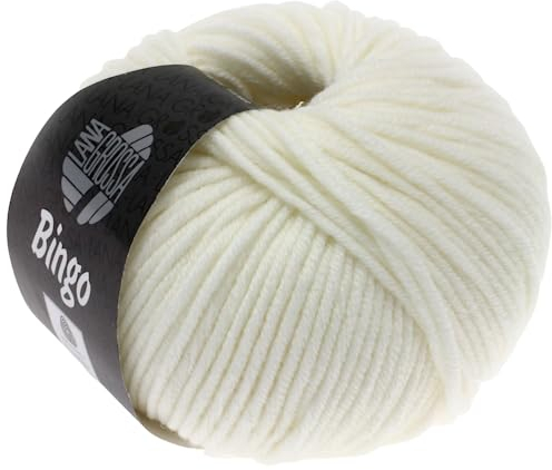 LANA GROSSA Bingo | Extrafeine Merinowolle waschmaschinenfest und filzfrei | Handstrickgarn aus 100% Schurwolle (Merino extrafein) | 50g Wolle zum Stricken & Häkeln | 80m Garn FB 23