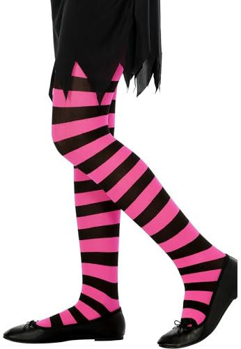 SMIFFYS Calze a righe nere e fucsia, età 6-12