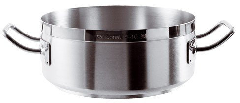 Poele A Paella 2 Anses Serie Professionale Inox