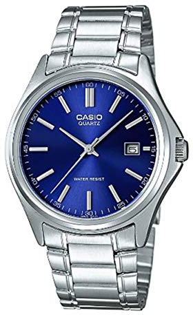 Casio Herren Analog Quarz mit Edelstahl Armbanduhr MTP1183PA2A