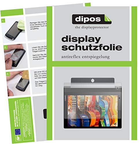 dipos I 2X Schutzfolie matt kompatibel mit Lenovo Yoga Tablet 3 (10 Zoll) Folie Displayschutzfolie