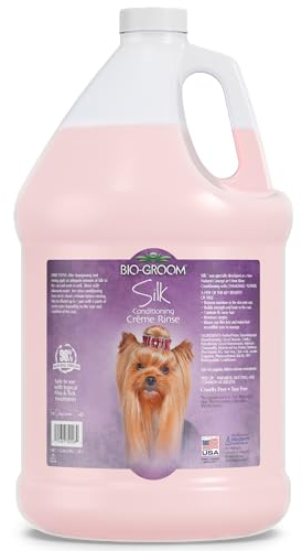 BIO-GROOM - Silk Creme Rinse - Pflegespülung für Hunde und Welpen - Spendet Feuchtigkeit - Entfernt Verfilzungen - Rückstandsfreies Ausspülen - 3.8 L