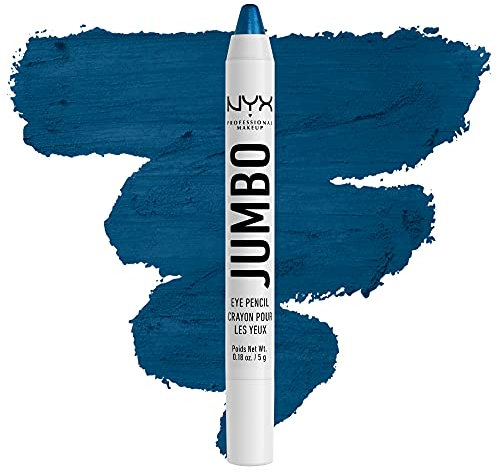 NYX Professional Makeup Jumbo Eye Pencil, strahlender Eyeliner, ohne Zerren oder Verblassen, 741 Blueberry Pop, Lidschatten, Primer und Eyeliner in Einem, anspitzbar, 5 g