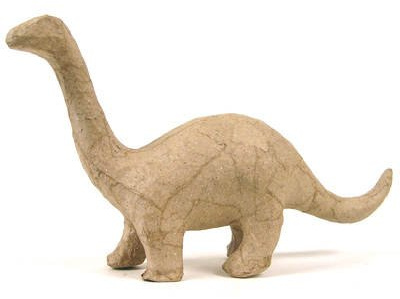 Pappmaché-Figur, Dino Brontosaurus, 17x10x5cm