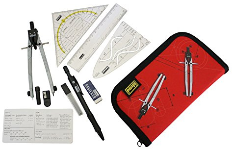 Idena 606220 - Zirkelset im Etui, 11-teilig, 1 Set