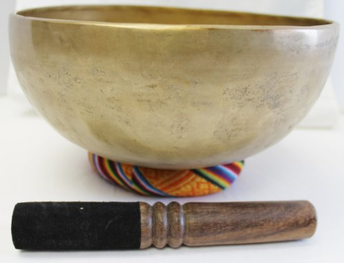 C257 23,5 cm Energetic solaire 'E' Chakra Guérison tibétain Bol chantant fabriqué au Népal