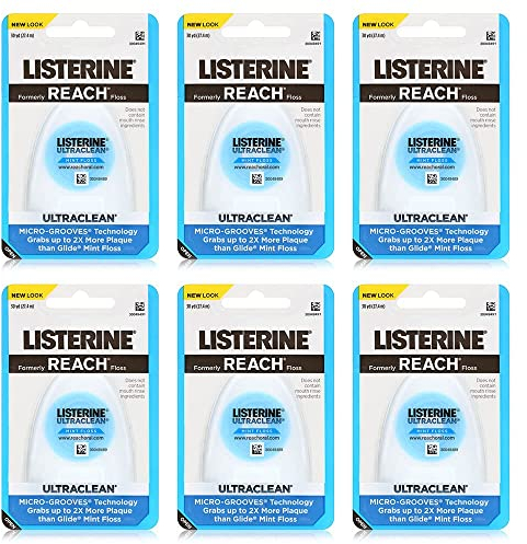 (4 Pack) Listerine UltraClean Floss - Mint - 30 yd UPC: 012547440133 by Listerine