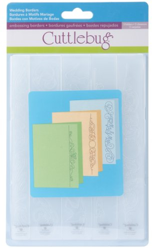 Wedding Cuttlebug 7 Embossing Border 5/Pkg 2001059