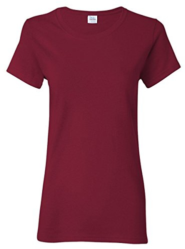 Gildan Women's Heavy Crewneck Cap Sleeve T-Shirt